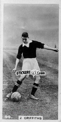 Cromo Jack Griffiths - Footballers in Action 1934
 n. 44 - Gallaher Ltd.
