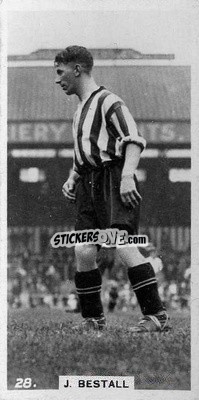 Sticker Jackie Bestall - Footballers in Action 1934
 n. 28 - Gallaher Ltd.
