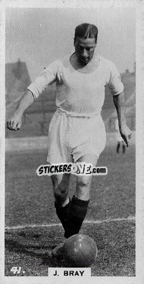 Sticker Jackie Bray - Footballers in Action 1934
 n. 41 - Gallaher Ltd.
