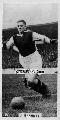 Sticker Jim Barrett - Footballers in Action 1934
 n. 31 - Gallaher Ltd.
