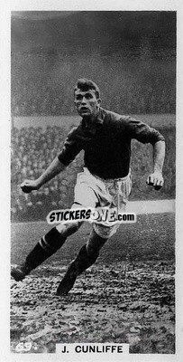Cromo Jimmy Cunliffe - Footballers in Action 1934
 n. 69 - Gallaher Ltd.
