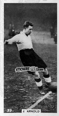 Sticker Johnny Arnold - Footballers in Action 1934
 - Gallaher Ltd.

