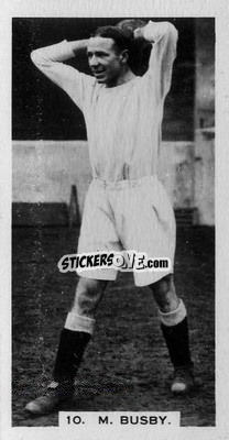 Sticker Matt Busby - Footballers in Action 1934
 n. 10 - Gallaher Ltd.
