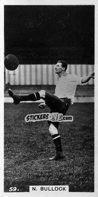 Sticker Norman Bullock - Footballers in Action 1934
 n. 59 - Gallaher Ltd.
