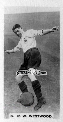 Sticker Ray Westwood - Footballers in Action 1934
 - Gallaher Ltd.
