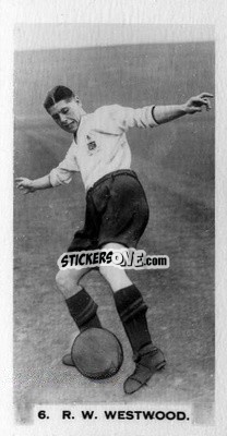 Sticker Ray Westwood - Footballers in Action 1934
 n. 6 - Gallaher Ltd.
