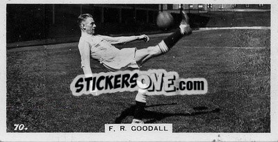 Sticker Roy Goodall - Footballers in Action 1934
 n. 70 - Gallaher Ltd.
