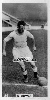 Sticker Sam Cowan - Footballers in Action 1934
 n. 26 - Gallaher Ltd.
