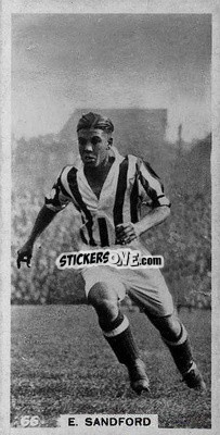 Sticker Teddy Sandford - Footballers in Action 1934
 n. 66 - Gallaher Ltd.
