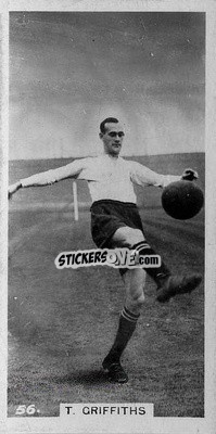 Sticker Thomas Griffiths - Footballers in Action 1934
 n. 56 - Gallaher Ltd.
