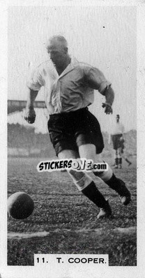 Sticker Tom Cooper - Footballers in Action 1934
 n. 11 - Gallaher Ltd.
