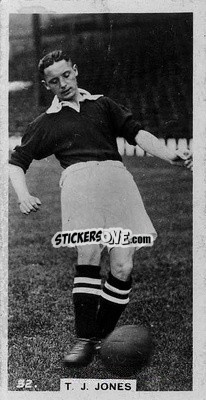 Sticker Tommy Jones - Footballers in Action 1934
 n. 32 - Gallaher Ltd.
