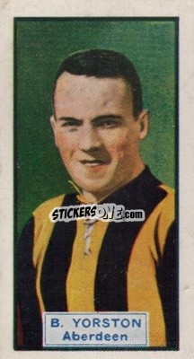 Sticker Benny Yorston - Footballers and Cars 1930
 - D.C. Thomson
