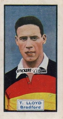 Sticker Tommy Lloyd - Footballers and Cars 1930
 - D.C. Thomson