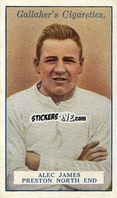 Sticker Alec James - Footballers 1928
 - Gallaher Ltd.
