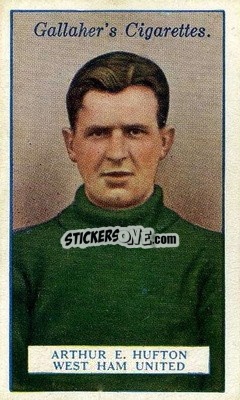 Sticker Arthur E Hufton - Footballers 1928
 n. 69 - Gallaher Ltd.
