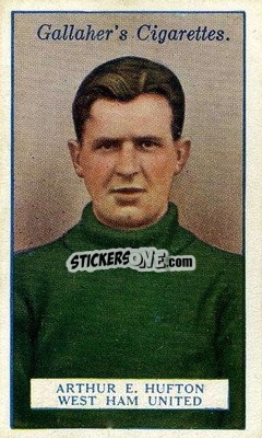 Sticker Arthur E Hufton - Footballers 1928
 - Gallaher Ltd.
