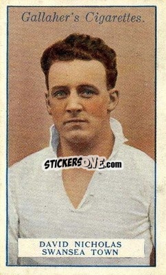 Cromo David Nicholas - Footballers 1928
 - Gallaher Ltd.
