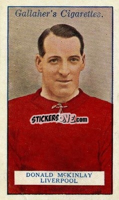 Cromo Donald McKinlay - Footballers 1928
 - Gallaher Ltd.

