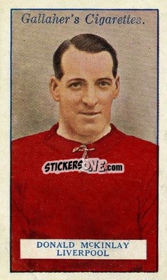 Sticker Donald McKinlay - Footballers 1928
 n. 80 - Gallaher Ltd.
