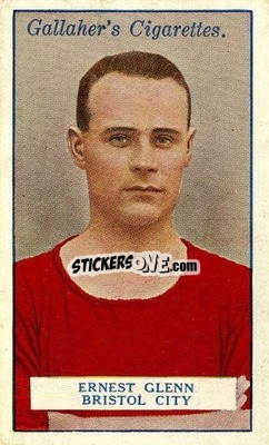 Sticker Ernest Glenn - Footballers 1928
 - Gallaher Ltd.
