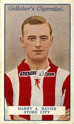 Sticker Harry A Davies - Footballers 1928
 - Gallaher Ltd.
