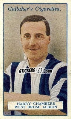 Sticker Harry Chambers - Footballers 1928
 n. 92 - Gallaher Ltd.
