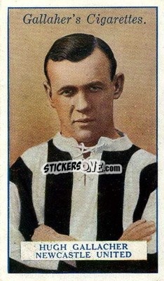 Sticker Hugh Gallacher - Footballers 1928
 - Gallaher Ltd.
