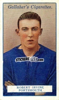Sticker Robert Irvine - Footballers 1928
 - Gallaher Ltd.
