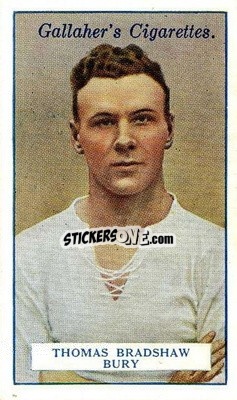 Sticker Thomas Bradshaw - Footballers 1928
 - Gallaher Ltd.

