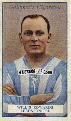Sticker Willis Edwards - Footballers 1928
 n. 70 - Gallaher Ltd.
