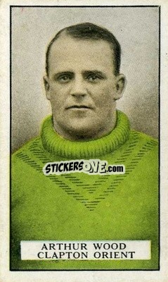 Sticker Arthur Wood - Famous Footballers 1926
 n. 33 - Gallaher Ltd.
