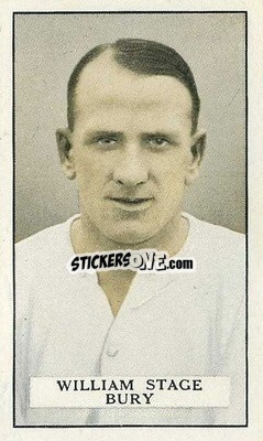 Sticker Billy Stage - Famous Footballers 1926
 - Gallaher Ltd.
