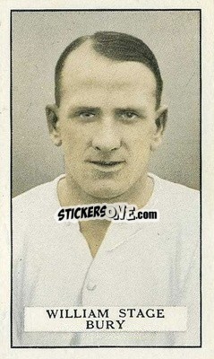 Sticker Billy Stage - Famous Footballers 1926
 n. 16 - Gallaher Ltd.
