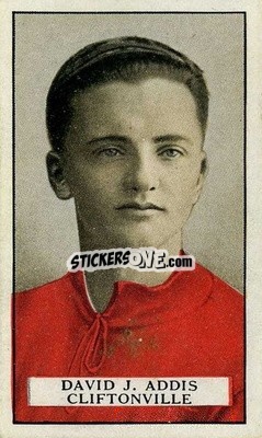 Sticker David Addis - Famous Footballers 1926
 - Gallaher Ltd.
