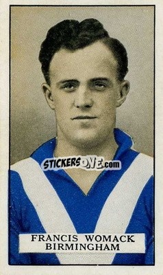 Sticker Frank Womack - Famous Footballers 1926
 n. 14 - Gallaher Ltd.
