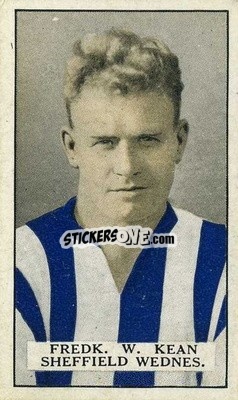 Sticker Fred Kean - Famous Footballers 1926
 - Gallaher Ltd.
