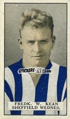 Sticker Fred Kean - Famous Footballers 1926
 n. 5 - Gallaher Ltd.
