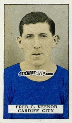 Sticker Fred Keenor - Famous Footballers 1926
 n. 17 - Gallaher Ltd.

