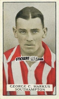 Sticker George Harkus - Famous Footballers 1926
 n. 26 - Gallaher Ltd.
