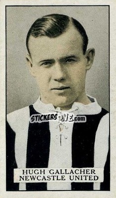 Sticker Hughie Gallacher - Famous Footballers 1926
 n. 19 - Gallaher Ltd.
