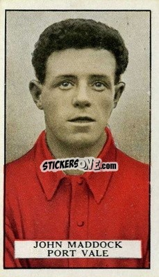 Sticker Jack Maddock - Famous Footballers 1926
 - Gallaher Ltd.
