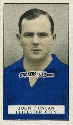 Cromo Johnny Duncan - Famous Footballers 1926
 - Gallaher Ltd.
