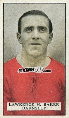 Sticker Len Baker - Famous Footballers 1926
 n. 30 - Gallaher Ltd.
