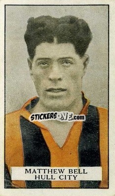 Sticker Matt Bell - Famous Footballers 1926
 n. 42 - Gallaher Ltd.
