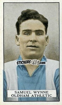 Sticker Sam Wynne - Famous Footballers 1926
 n. 41 - Gallaher Ltd.
