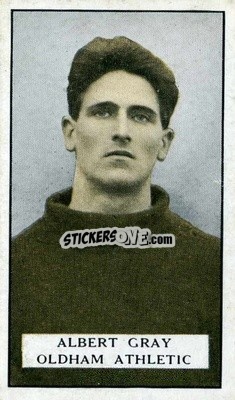 Sticker A. Gray - Famous Footballers 1925
 n. 39 - Gallaher Ltd.
