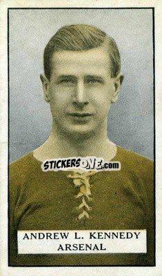 Sticker A.L. Kennedy - Famous Footballers 1925
 n. 31 - Gallaher Ltd.
