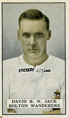 Sticker D.B.N. Jack - Famous Footballers 1925
 - Gallaher Ltd.

