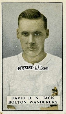 Sticker D.B.N. Jack - Famous Footballers 1925
 n. 54 - Gallaher Ltd.

